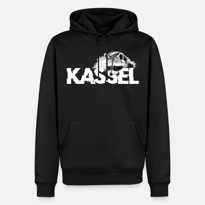 raton laveur Kassel - Sweat à capuche Premium bio Homme - noir