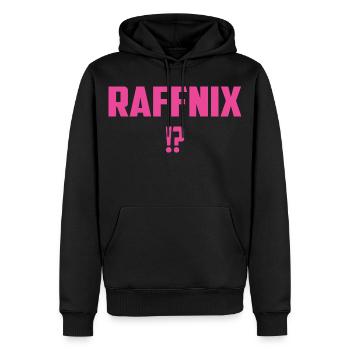 Raffnix - Sweat à capuche Premium bio Homme - noir - Devant - Nico (187cm)