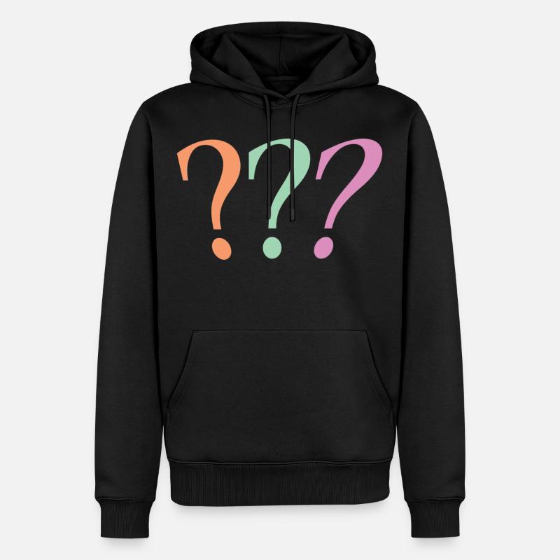 Point d’interrogation - Sweat à capuche Premium bio Homme - noir