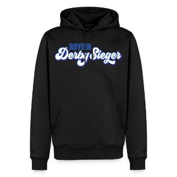 Farben änderbar | Revier Derbysieger - Männer Premium Bio Hoodie - Schwarz - Vorne - Nico (187cm)
