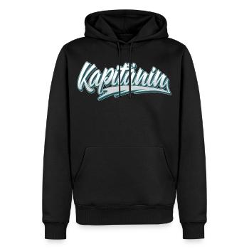 Kapitänin Segeln Boot Bootfahren Seglerin - Männer Premium Bio Hoodie - Schwarz - Vorne - Nico (187cm)