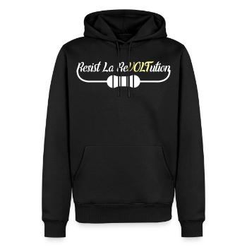 Electrical Engineer Witz - Men’s Premium Organic Hoodie - black - Front - Nico (187cm)
