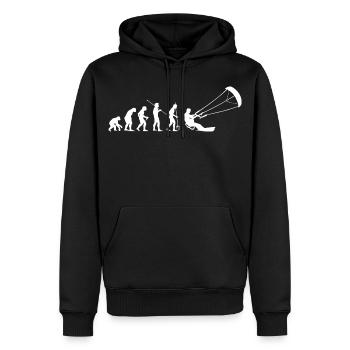 Kitesurfen Kitesurf Kitesurfer Kiteboard - Männer Premium Bio Hoodie - Schwarz - Vorne - Nico (187cm)