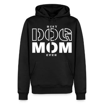 Best Dog Mom Ever - Men’s Premium Organic Hoodie - black - Front - Nico (187cm)