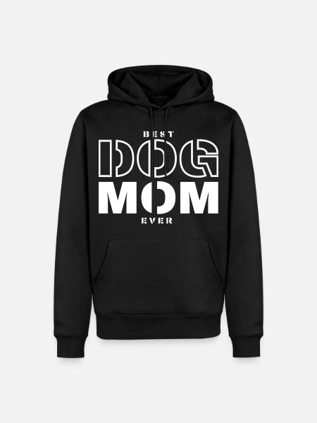 Beste Hundemama aller Zeiten - Männer Premium Bio Hoodie - Schwarz