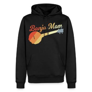 Banjo Mama - Sweat à capuche Premium bio Homme - noir - Devant - Nico (187cm)