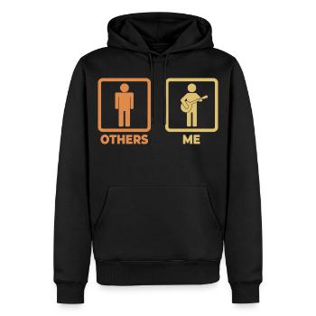 Banjospieler Terminplan - Männer Premium Bio Hoodie - Schwarz - Vorne - Nico (187cm)