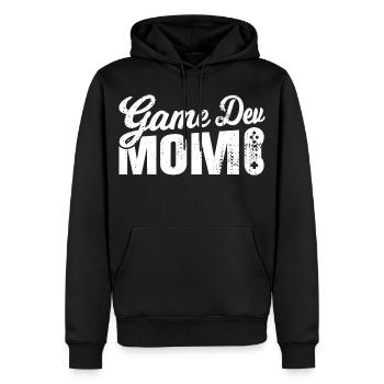 Game Dev Mom - Männer Premium Bio Hoodie - Schwarz - Vorne - Nico (187cm)