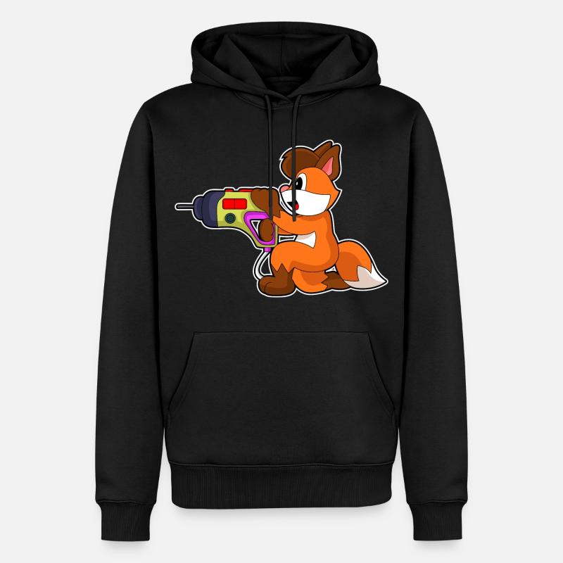 Fuchs Craftsman Drill - Sweat à capuche Premium bio Homme - noir