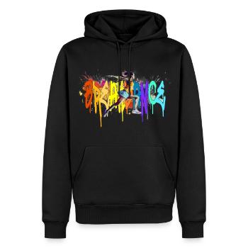 Breakdance Girl Bgirl B-Girl - Sweat à capuche Premium bio Homme - noir - Devant - Nico (187cm)