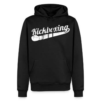 Lustiges Kickboxen - Männer Premium Bio Hoodie - Schwarz - Vorne - Nico (187cm)