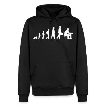 Child to chess player - Men’s Premium Organic Hoodie - black - Front - Nico (187cm)