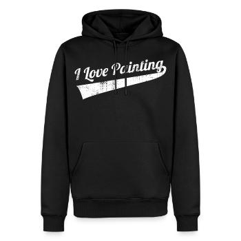 Maler Lackierer Liebe - Männer Premium Bio Hoodie - Schwarz - Vorne - Nico (187cm)