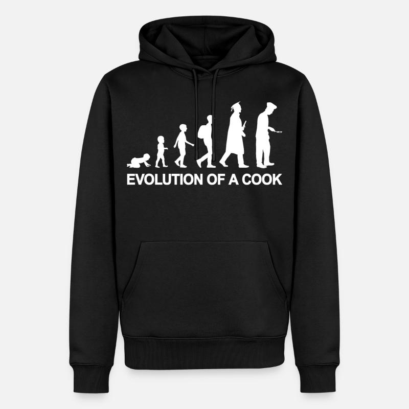 Entwicklung eines Kochs - Männer Premium Bio Hoodie - Schwarz