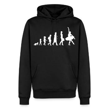 From child to ballerina - Men’s Premium Organic Hoodie - black - Front - Nico (187cm)