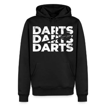 dard - Sweat à capuche Premium bio Homme - noir - Devant - Nico (187cm)