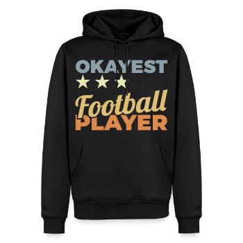 Average American Footballer - Men’s Premium Organic Hoodie - black - Front - Nico (187cm)
