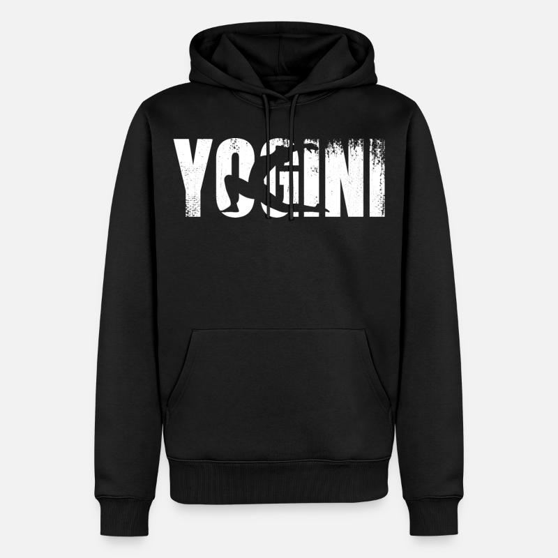 Yogini - Männer Premium Bio Hoodie - Schwarz