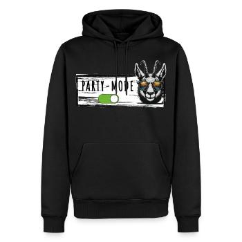 Party Fashion Gams Après Ski Hut Fun Mountain Hut - Men’s Premium Organic Hoodie - black - Front - Nico (187cm)