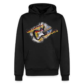 L’Allemagne en berne - Sweat à capuche Premium bio Homme - noir - Devant - Nico (187cm)