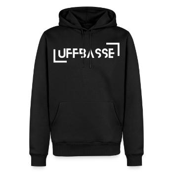 Barawer - Sweat à capuche Premium bio Homme - noir - Devant - Nico (187cm)