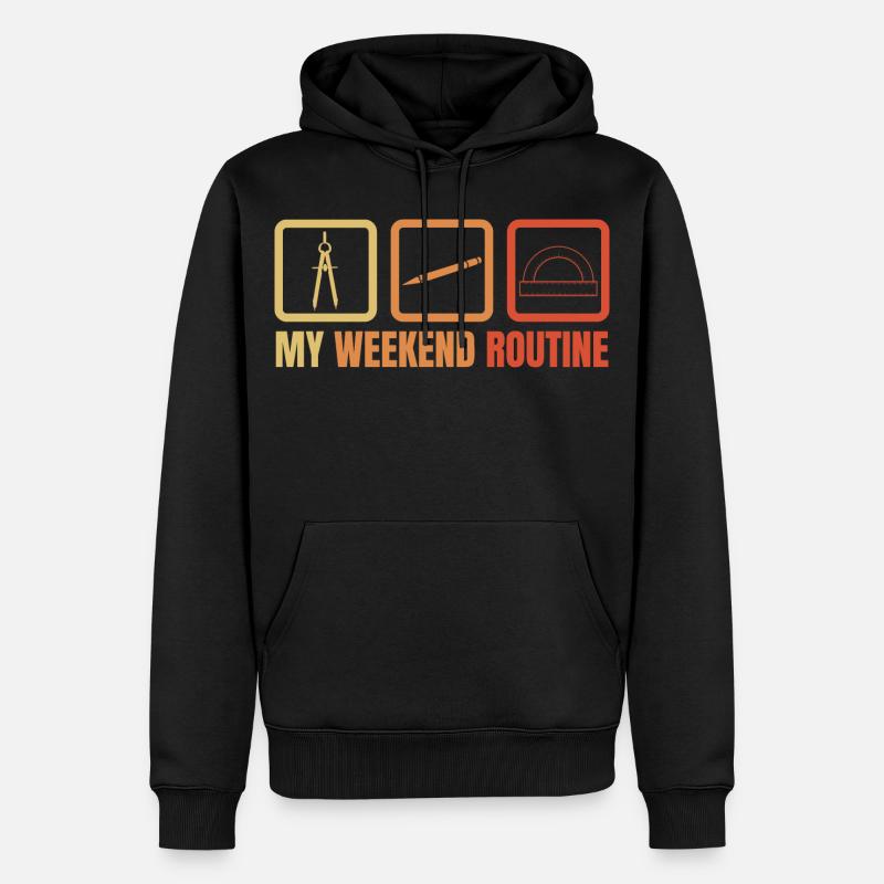 Week-end de l’architecture - Sweat à capuche Premium bio Homme - noir