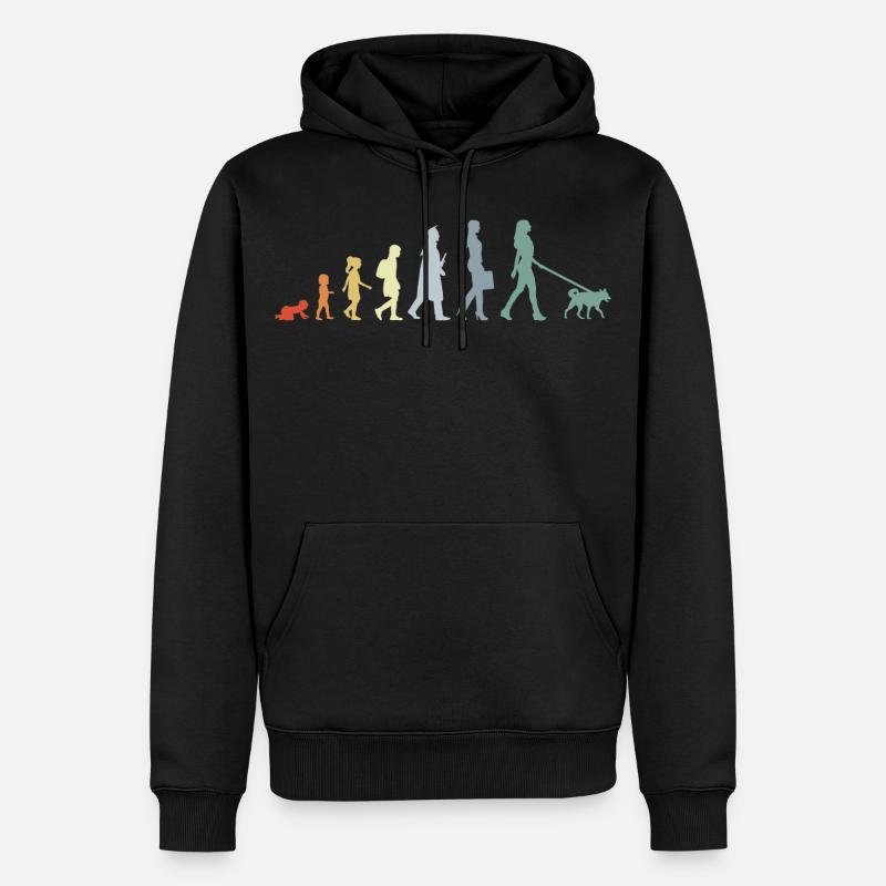 Propriétaire de chien Evolution - Sweat à capuche Premium bio Homme - noir