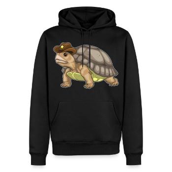 Chapeau de shérif Tortue - Sweat à capuche Premium bio Homme - noir - Devant - Nico (187cm)