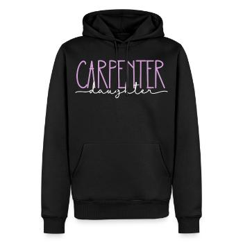 Tischler stolze Tochter süßes Geschenk - Männer Premium Bio Hoodie - Schwarz - Vorne - Nico (187cm)