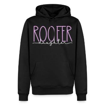 Dachdecker stolze Tochter süßes Geschenk - Männer Premium Bio Hoodie - Schwarz - Vorne - Nico (187cm)