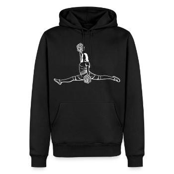 Cheerleaderin Skizze - Männer Premium Bio Hoodie - Schwarz - Vorne - Nico (187cm)