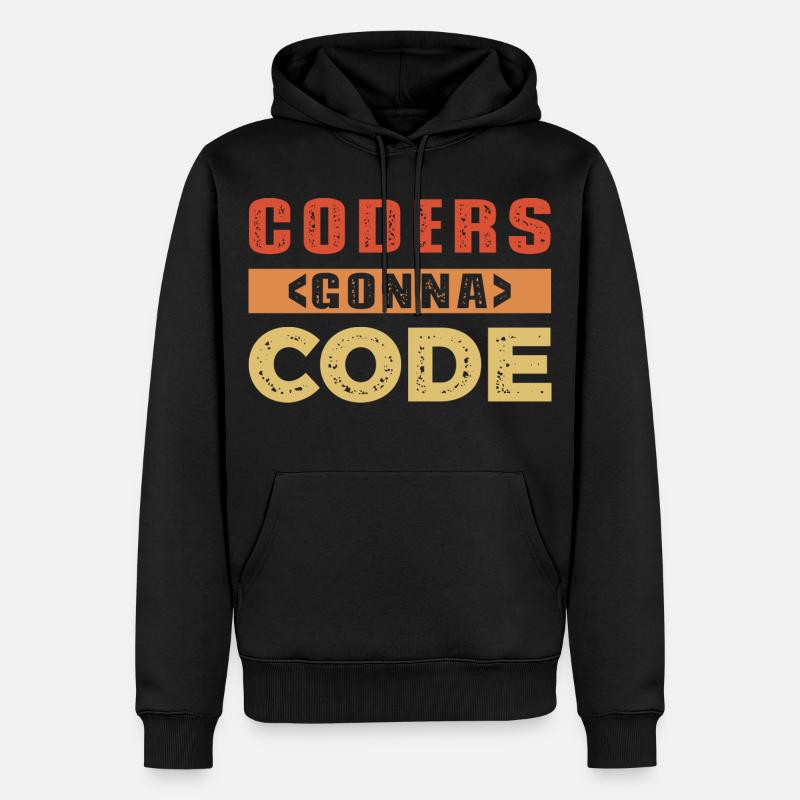 Developer Saying - Men’s Premium Organic Hoodie - black