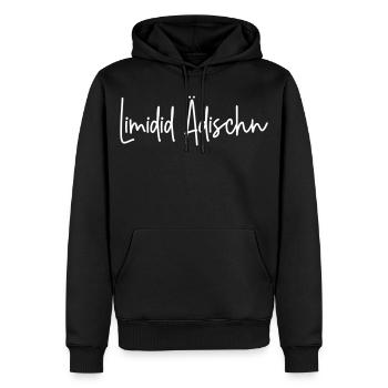 Limidid Ädischn - Männer Premium Bio Hoodie - Schwarz - Vorne - Nico (187cm)