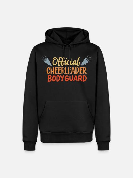 Official Cheerleader Bodyguard - Men’s Premium Organic Hoodie - black