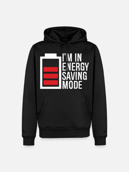 I'm in energy saving mode - Men’s Premium Organic Hoodie - black
