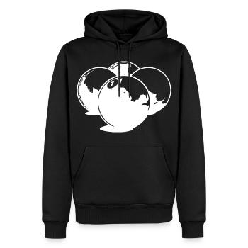 Billardkugeln Zeichnung - Männer Premium Bio Hoodie - Schwarz - Vorne - Nico (187cm)