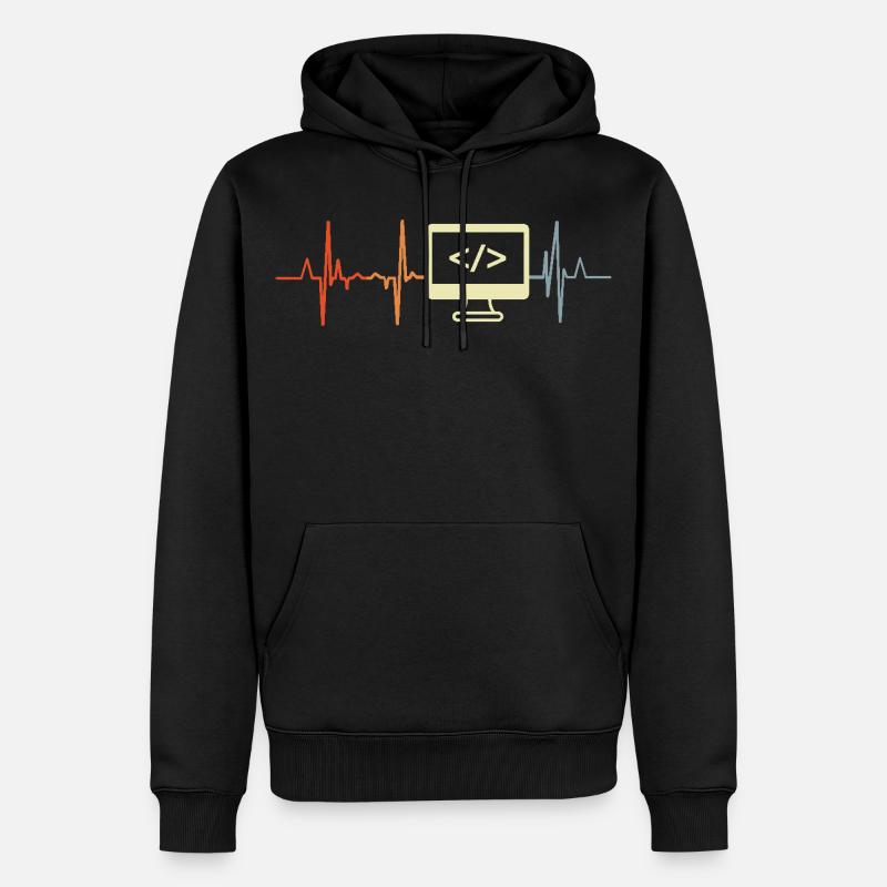 J’adore programmer - Sweat à capuche Premium bio Homme - noir