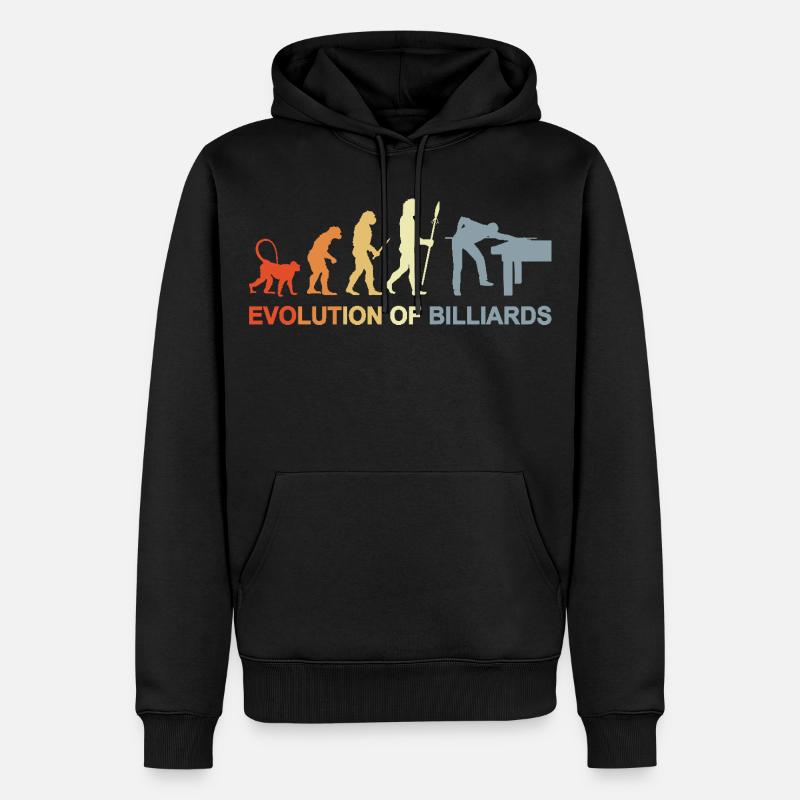 Billard Evolution - Sweat à capuche Premium bio Homme - noir