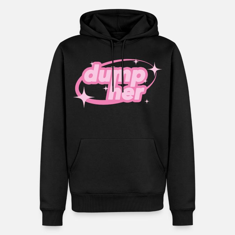 Dump Her – Déclaration de Y2K - Sweat à capuche Premium bio Homme - noir