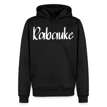Rabauke - Männer Premium Bio Hoodie - Schwarz - Vorne - Nico (187cm)