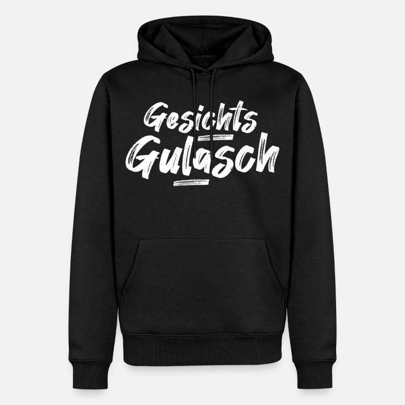 Gesichtsgulasch lustiges Geschenk Kumpel - Männer Premium Bio Hoodie - Schwarz
