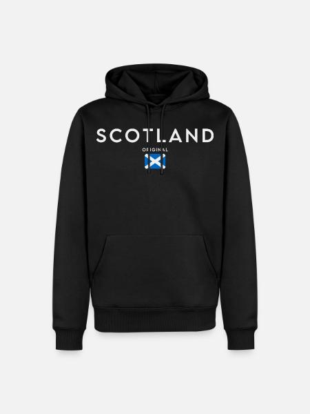 Drapeau de l’Ecosse, fierté écossaise - Sweat à capuche Premium bio Homme - noir