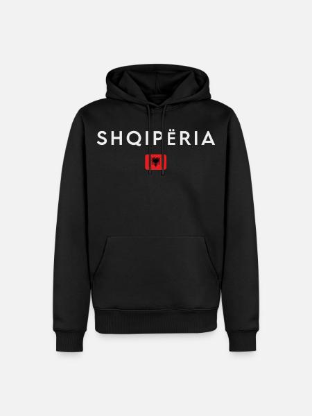 Albanian flag, Albanian pride - Men’s Premium Organic Hoodie - black