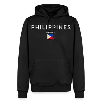 Philippinische Flagge, Philippinischer Stolz - Männer Premium Bio Hoodie - Schwarz - Vorne - Nico (187cm)