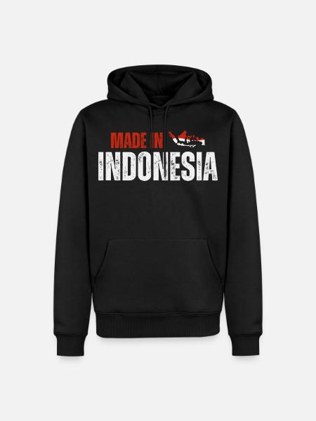 Made in Indonesia, Indonesian pride - Men’s Premium Organic Hoodie - black