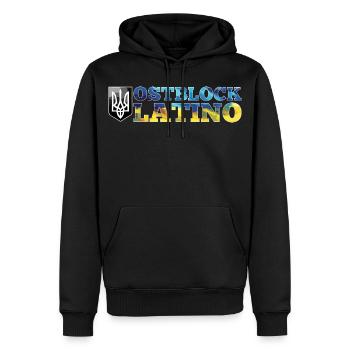 Ostblock Latino Ukrainer Ukraine Geschenk - Männer Premium Bio Hoodie - Schwarz - Vorne - Nico (187cm)