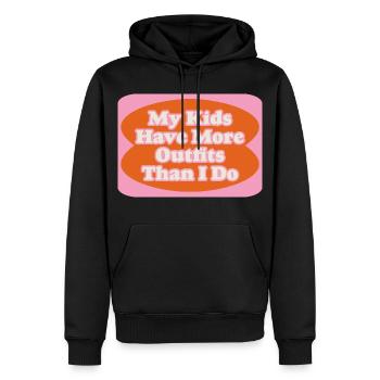Outfit Battle Mom vs. Kids - Männer Premium Bio Hoodie - Schwarz - Vorne - Nico (187cm)