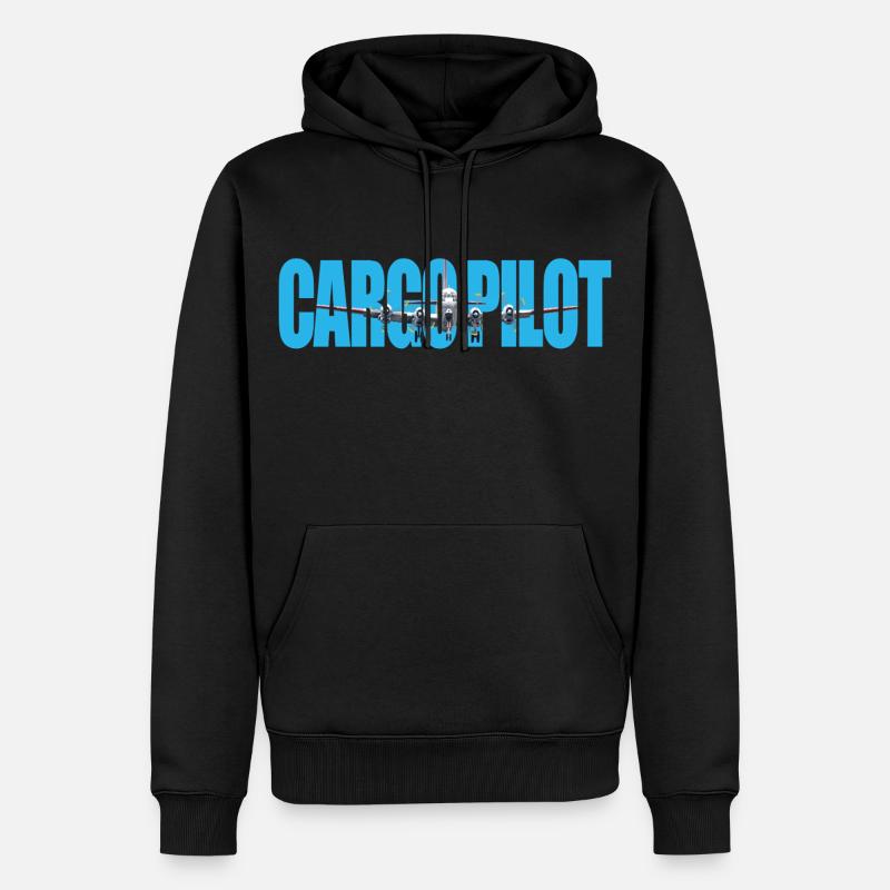 Cargo pilot C-972 - Männer Premium Bio Hoodie - Schwarz
