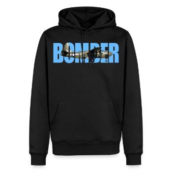 bombardier A-20 Havoc - Sweat à capuche Premium bio Homme - noir - Devant - Nico (187cm)