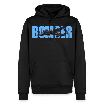 Bomber Avro Lancaster - Männer Premium Bio Hoodie - Schwarz - Vorne - Nico (187cm)